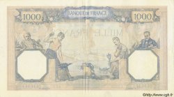 1000 Francs CÉRÈS ET MERCURE FRANCE  1936 F.37.09 VF - XF