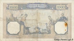 1000 Francs CÉRÈS ET MERCURE FRANCE  1937 F.37.10 F+