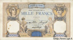 1000 Francs CÉRÈS ET MERCURE FRANCE  1937 F.37.10 VF-