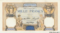 1000 Francs CÉRÈS ET MERCURE FRANCIA  1937 F.37.10 MBC+