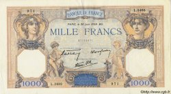 1000 Francs CÉRÈS ET MERCURE type modifié FRANCIA  1938 F.38.21 MBC+