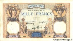 1000 Francs CÉRÈS ET MERCURE type modifié FRANKREICH  1940 F.38.43 SS