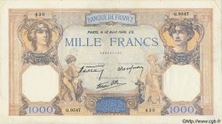 1000 Francs CÉRÈS ET MERCURE type modifié FRANKREICH  1940 F.38.46 SS
