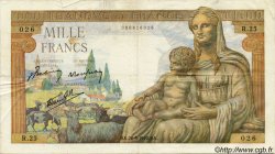 1000 Francs DÉESSE DÉMÉTER FRANCIA  1942 F.40.01 BC