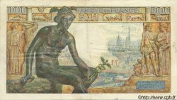 1000 Francs DÉESSE DÉMÉTER FRANKREICH  1942 F.40.02 S to SS