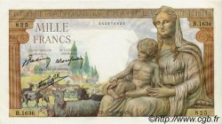 1000 Francs DÉESSE DÉMÉTER FRANCIA  1942 F.40.09 SC+