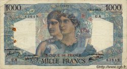 1000 Francs MINERVE ET HERCULE FRANKREICH  1945 F.41.01 S