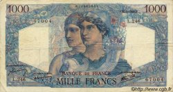 1000 Francs MINERVE ET HERCULE FRANKREICH  1946 F.41.13 S to SS