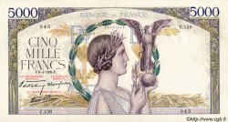 5000 Francs VICTOIRE Impression à plat FRANKREICH  1939 F.46.04 SS