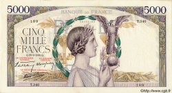 5000 Francs VICTOIRE Impression à plat FRANCIA  1939 F.46.12 MBC
