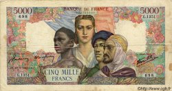 5000 Francs EMPIRE FRANÇAIS FRANCIA  1945 F.47.45 RC+ a BC