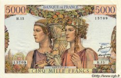 5000 Francs TERRE ET MER FRANCIA  1949 F.48.01 EBC+