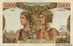 5000 Francs TERRE ET MER FRANCIA  1949 F.48.01 BB