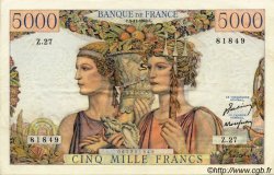 5000 Francs TERRE ET MER FRANCIA  1949 F.48.02 EBC