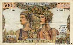 5000 Francs TERRE ET MER FRANKREICH  1953 F.48.10 S