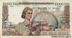 10000 Francs GÉNIE FRANÇAIS FRANKREICH  1950 F.50.27 S to SS