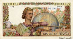 10000 Francs GÉNIE FRANÇAIS FRANCIA  1953 F.50.67 q.SPL