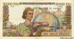 10000 Francs GÉNIE FRANÇAIS FRANCE  1955 F.50.74