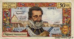 50 Nouveaux Francs HENRI IV FRANCE  1959 F.58.04 pr.TTB