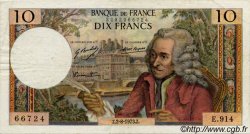 10 Francs VOLTAIRE FRANCE  1963 F.62 F