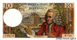 10 Francs VOLTAIRE FRANCE  1971 F.62.53 AU-