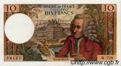 10 Francs VOLTAIRE FRANCIA  1971 F.62.53 AU