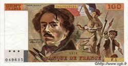 100 Francs DELACROIX FRANCE  1978 F.68.01 VF - XF