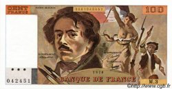 100 Francs DELACROIX FRANCIA  1978 F.68.03 FDC