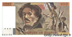 100 Francs DELACROIX modifié Fauté FRANCIA  1980 F.69.04a EBC