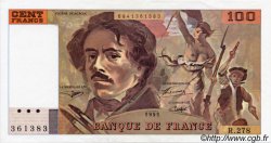 100 Francs DELACROIX 442-1 & 442-2 FRANCIA  1995 F.69ter.02b AU+