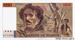 100 Francs DELACROIX 442-1 & 442-2 FRANCE  1995 F.69ter.02c AU+