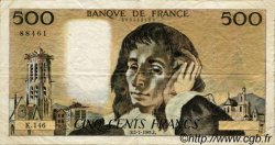 500 Francs PASCAL Fauté FRANCIA  1981 F.71.25 BC a MBC