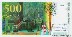 500 Francs PIERRE ET MARIE CURIE Sans STRAP Fauté FRANCIA  1994 F.76f4.01 SC+