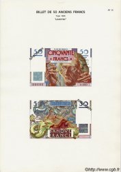 50 Francs LE VERRIER Planche FRANCE  1975 F.20pl UNC