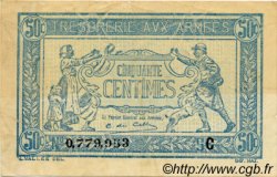 50 Centimes TRÉSORERIE AUX ARMÉES 1917 FRANKREICH  1917 VF.01.03 SS