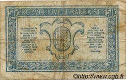 50 Centimes TRÉSORERIE AUX ARMÉES 1917 FRANCIA  1917 VF.01.04 B a MB