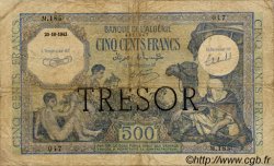 500 Francs ALGÉRIE FRANCE  1943 VF.09.01 B+