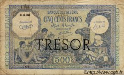 500 Francs ALGÉRIE FRANCIA  1943 VF.09.01 B