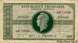 1000 Francs MARIANNE THOMAS DE LA RUE FRANCIA  1945 VF.13.02 BC+