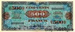 500 Francs DRAPEAU Spécimen FRANCE  1944 VF.21.00Sp XF+