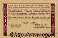 1 Franc BON DE SOLIDARITÉ FRANCE regionalismo e varie  1941 KL.02A1 AU+