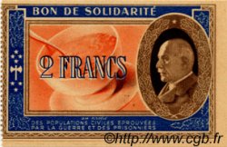 2 Francs BON DE SOLIDARITÉ FRANCE regionalismo y varios  1941 KL.03S4 EBC