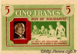 5 Francs BON DE SOLIDARITÉ FRANCE regionalism and various  1941 KL.05B4 XF+