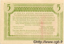 5 Francs BON DE SOLIDARITÉ FRANCE Regionalismus und verschiedenen  1941 KL.05B4 VZ+