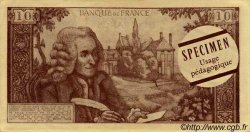 10 Francs VOLTAIRE Spécimen FRANCE regionalismo e varie  1966  AU