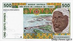 500 Francs ESTADOS DEL OESTE AFRICANO  2002 P.110AK FDC