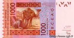 1000 Francs STATI AMERICANI AFRICANI  2003 P.115Aa FDC