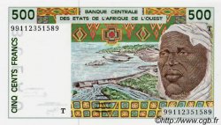 500 Francs ESTADOS DEL OESTE AFRICANO  1999 P.810Ti FDC