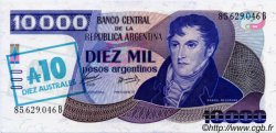 10000 Pesos argentinos ARGENTINA  1985 P.322c FDC