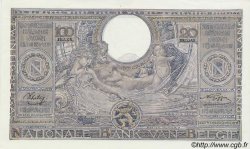 100 Francs - 20 Belgas BELGIUM  1943 P.107 UNC-